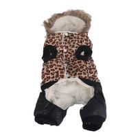 Šuo Leopardo rašto Žieminiai Drabužiai Mielas Laisvas Sutirštintas Apsaugo nuo Plaukų Slinkimo Augintinio Šiltas Paltas Mažam L leopardo rašto spalva