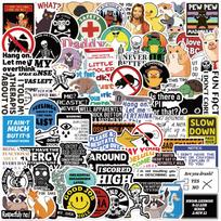100 Fun Prank Meme Stickers Decorate Guitar Laptop Suitcase DIY Waterproof