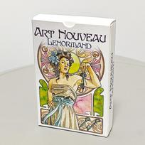 9*6cm Art Nouveau Lenormand Kortų Kaladė Orakulė 36 vnt. Lenormand Kortos Puikiu Art Nouveau Stiliumi