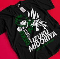 Deku T-shirt My Hero Academia Japanese Manga Anime Midoriya Dabi Shoto Shirt AA102 S