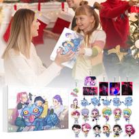 Kpop Demonų medžiotojai Advento kalendorius K Pop Demonų medžiotojai Rumi Mira Zoey Tigras Kalėdų atgalinio skaičiavimo Advento kalendorius Dovana 24 dienos