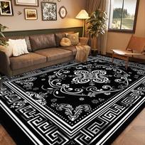 Chinese Style Luxury Big Living Room Rugs Home Decoration Sofa Coffee Tables Solid Carpet Bedroom Bedside Washable Floor Mats 60*90cm