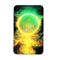 High-Quality Tarot Cards Tin Box Packing Tarot Deck Gilded Edge With Paper Guidebook,Fate Divination Party Game Cards