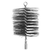 Chimney Cleaning Chimney Brush Flue Cleaner Pipe Decontamination Brush Set Interchangeable Heads Long Reach Stainless Rod
