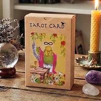 Whimsical Bird Tarot Deck 10x6.5cm 80 Hand-Drawn Parrot Tarot Cards Unique Gift for Bird Lovers 350GSM Double-embossed Cardstock