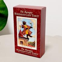 The Baroque Bohemian Cats’ Tarot Deck 12*7cm, 79-Card Feline Fantasy Vintage Baroque Style Cat Tarot Double-embossed