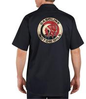 Red Indian Motor Oil - Mechaniko Grafinis Darbo Marškinėlis Trumpomis Rankovėmis Unisex Marškinėlis S