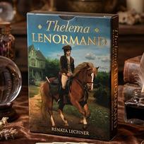 Thelema Lenormand Oracle Deck 9*6cm 36 Esoteric Divination Cards for Daily Guidance Double-embossed Cardstock