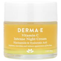 DERMA E, Intensyvus naktinis kremas su vitaminu C, 56g (2 uncijos)