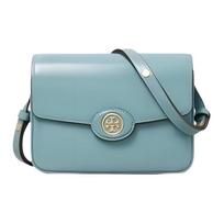 Tory Burch Robinson Adjustable Strap Leather Tofu Tote Handbag Medium Women handbags Dark-Green Turquoise 143122-404 Basic Set (Bag+Dust Bag)