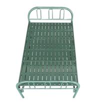 Military Green Six-Fold Portable Steel Camping Bed