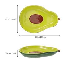 Avocado Shaped Ceramic Bowl for Fruits Salads Desserts Snacks Appetizers Serving Multipurpose Food Bowl Lightweight Portable