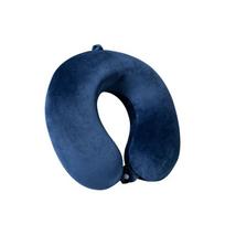 High Density Slow Rebound Memory Cotton Neck Pillow Portable Household Travel U-shaped Pillows 360 ° Surround Support Pads The Jacket Can Be Washed 30cm×30cm×10cm tamsiai mėlyna spalva