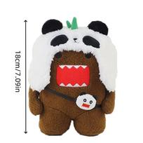 Panda Domo Kun pliušinis žaislas Domo lėlė Juokingi Domo-kun žaidimų žaislai Minkšti pliušiniai gyvūnai Domo Kun krepšys vaikams gimtadienio dovana white
