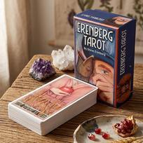 Erenberg Tarot Deck in Rigid Box 12*7cm, Intimate Close-Up Illustrations - Standard Tarot Cards Double-embossed Cardstock