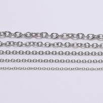 5meter/lot 1.2 1.6 2.5 3 mm Cross Stainless Steel Necklaces Chains Bulk Link Chain For DIY Jewelry Making Findings Accessories 1.2mm