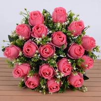 18 Head Real Happy Flower 10 Colors Mini Valentine's Day Flowers Photography Photo Gift Rose Flowers Decorative Home Decorative