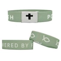 Christian Daily Bible Verse NFC Bracelet Cross Symbol Adjustable Wristband Religious Accessory for Spiritual Reminder and Faith Expression One Size