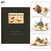 **3D Encyclopedia Prehistorica Dinosaurs Marine Organism Folding Pop-Up Book Diverse Dinosaur Species Guide Perfect Gift