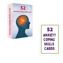 52 Anxiety Coping Skills Cards Set for Stress Management and Emotional Regulation with Practical Techniques and Mindfulness Exercises for Adults One Size
