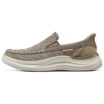 Skechers Casual Fabric Comfortable Versatile Low-Top Lifestyle Shoes Men sneaker Brown 205734-TPE 40