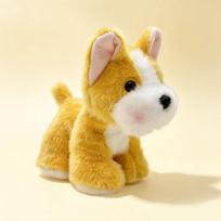 Cute Plush Toy of A Realistic Little Dog, Such As A Corgi or Shiba Inu.Cute Plush Toy of A Realistic Little Dog, Such As A Corgi or Shiba Inu 15cm