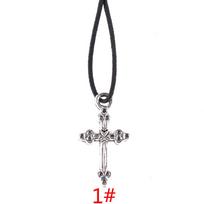 Various Styles Catholic Cross Necklace Jesus Christ Pendant Choker Retro Jewelry Style Natural Wood Necklace Wholesale Amulet