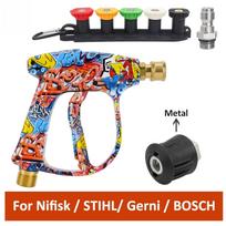 Graffiti High - Pressure Wash Gun - Multi - Brand Compatible for Nifisk/STIHL/Gerni/BOSCH with Foam Set -  Color - painted