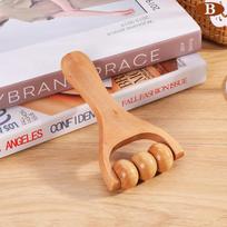 1Pc Wooden Roller Massager Neck, Shoulder and Leg Universal Hand Massager Massage Tool Foot Massager
