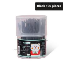 100Pcs 2-In-1 Dual-Head Cotton Swabs Ear Cleaning Makeup Remover Pads Soft Bristle Ear Scoop for Safe Ear Care