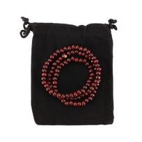 A95D-6Mm Wood Bangle Bracelet Tibetan Buddhist Sandal Necklace 108Pcs Bead Buddhism Prayer Man, Woman