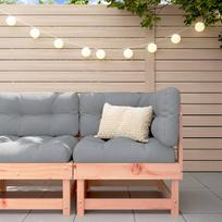 Vidaxl Ogrodowa Sofa Narożna, Lite Drewno Daglezjowe