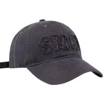 Spring/Summer Women's Embroidered Patch Baseball Cap: Face-Slimming, Wide Brim, Sun-Protective Duckbill Hat, Comfortable Fit Adjustable