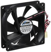 X-Fan 9cm x 25mm case compatible, low speed (colorblack, ribless), Minebea ball bearing specification, 2 ball bearings, with speed sensor,