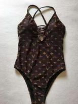 Trendy Slimming Cross-Border Letter Print Women's Swimsuit XL