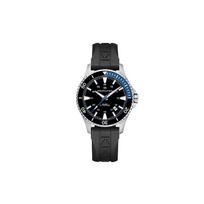 Hamilton Khaki Navy Series Automatic Mechanical Movement 100 Meters Water Resistant Watch 40 Mm Blue Dial Stainless Steel Case Rubber Strap H82315331 Regular Watch Box,Black Dial