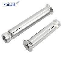 Haisidick HK-5163 304 Stainless Steel Countersunk Cross Head Flat Expansion Bolts M10x50 (10pcs)