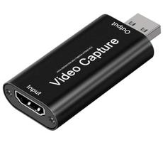 ChunRun USB 2.0 HDMI Capture Card, 1080p compatible, for game streaming, screen sharing, recording, and live conferencing, UVC standard compliant, no