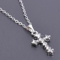Cross Charm Necklace Crystal Pendant Necklaces For Women Men Accessories Rhinestone Christ Crosses Choker Gift Fashion Jewelry