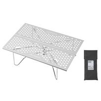 Small Folding Table Portable with Carry Bag Aluminum Folding Table Set Up in Seconds for Backpacking Camping Hiking Beach Picnic