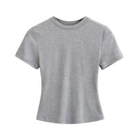 New High Quality Casual T Shirt Sexy Slim Short Sleeves Fashion Trend Solid Women Clothing Y2k Tops S
