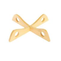 New Cross Pot Holder Bamboo Anti-Slip Pot Base Bracket Anti-Scalding Drain Heat Insulation Pad Kitchen Gadget