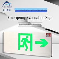 Ultra-Thin Fire Emergency Exit Sign Light Single-sided Right-facing 24V-220V