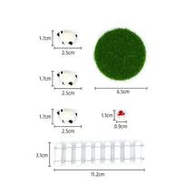 1 Set Dollhouse Miniature Tiny Sheep Fence Ranch Model For Fairy Garden Micro Landscape Decor Mini Sheep Figurines DIY Accessory