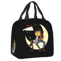 Custom Candy Candy Animated Anime Movies Insulated Lunch Bags for Women Resuable Thermal Cooler Bento Box Kids School Children 22x20x13cm