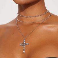 Neo-Gothnic Exquisite Rhinestone Cross Pendant Necklaces for Women Ladies Punk Hip-Hop Choker Necklace Party Jewelry Accessories