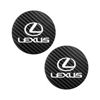 For Lexus GS IS LS500h ES260 ES300h RX350h NX260 UX260 LM LC RZ450e TX 2Pcs Car Carbon Leather Water Cup Pad Anti-noise Coaster