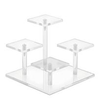 Multi Layer 4 Layers Display Stand Dust Proof Desktop Storage Rack  Wedding