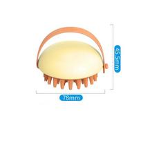 Head Body Scalp Massage Brush Hair Washing Comb Shower Brush Bath Hair Shower Scrubbing Spa Comb Massage Brush Bathroom Products Yellow