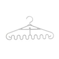 3/2/1pcs Multi-port Support Hangers For Clothes Drying Rack Waves Multifunction Plastic Clothes Rack Drying Storage Hangers white-1P